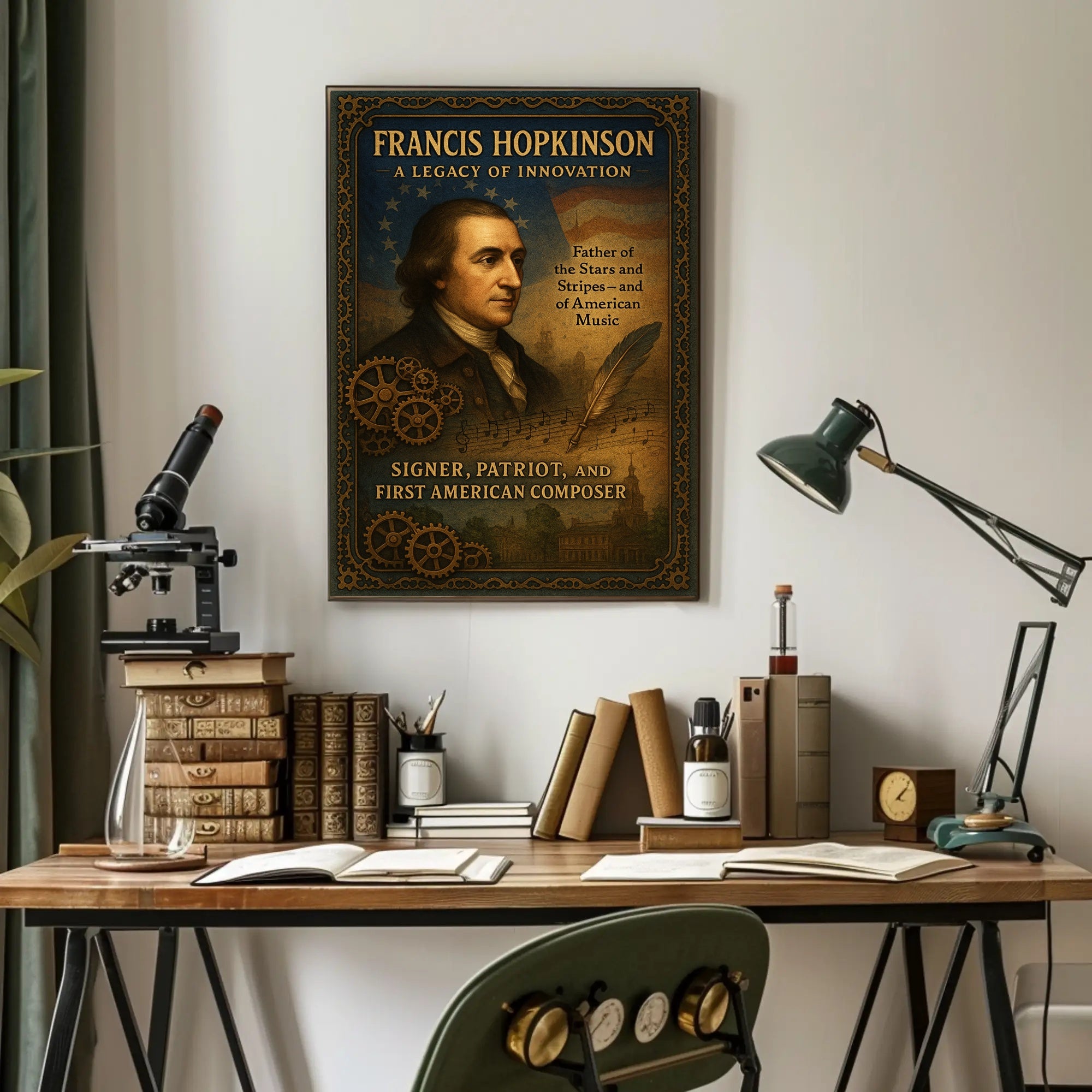 Francis Hopkinson A Legacy of Innovation Poster PosterGoat