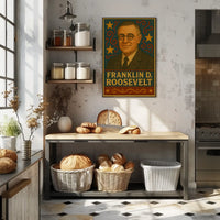 Franklin D. Roosevelt Vintage Presidential Poster PosterGoat