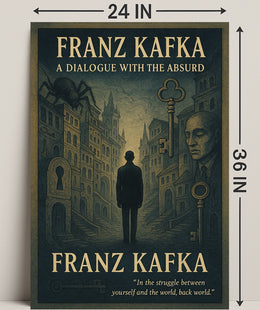 Franz Kafka A Dialogue with the Absurd Poster PosterGoat