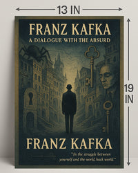Franz Kafka A Dialogue with the Absurd Poster PosterGoat