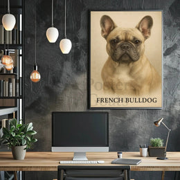 French Bulldog Illustration Art Print Dog Breed Poster PosterGoat