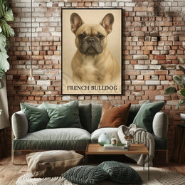 French Bulldog Illustration Art Print Dog Breed Poster PosterGoat