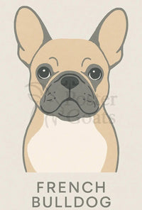 French Bulldog Minimalist Art Print Dog Breed Poster PosterGoat