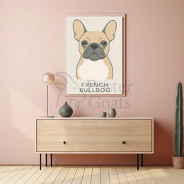 French Bulldog Minimalist Art Print Dog Breed Poster PosterGoat