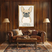 French Bulldog Minimalist Art Print Dog Breed Poster PosterGoat