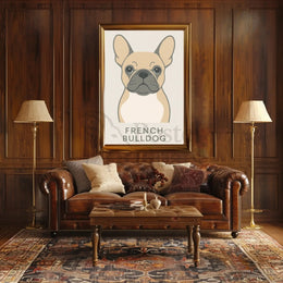 French Bulldog Minimalist Art Print Dog Breed Poster PosterGoat
