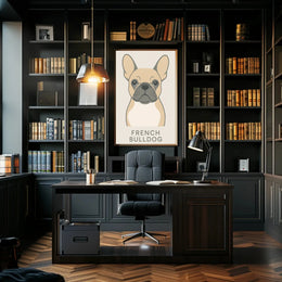 French Bulldog Minimalist Art Print Dog Breed Poster PosterGoat