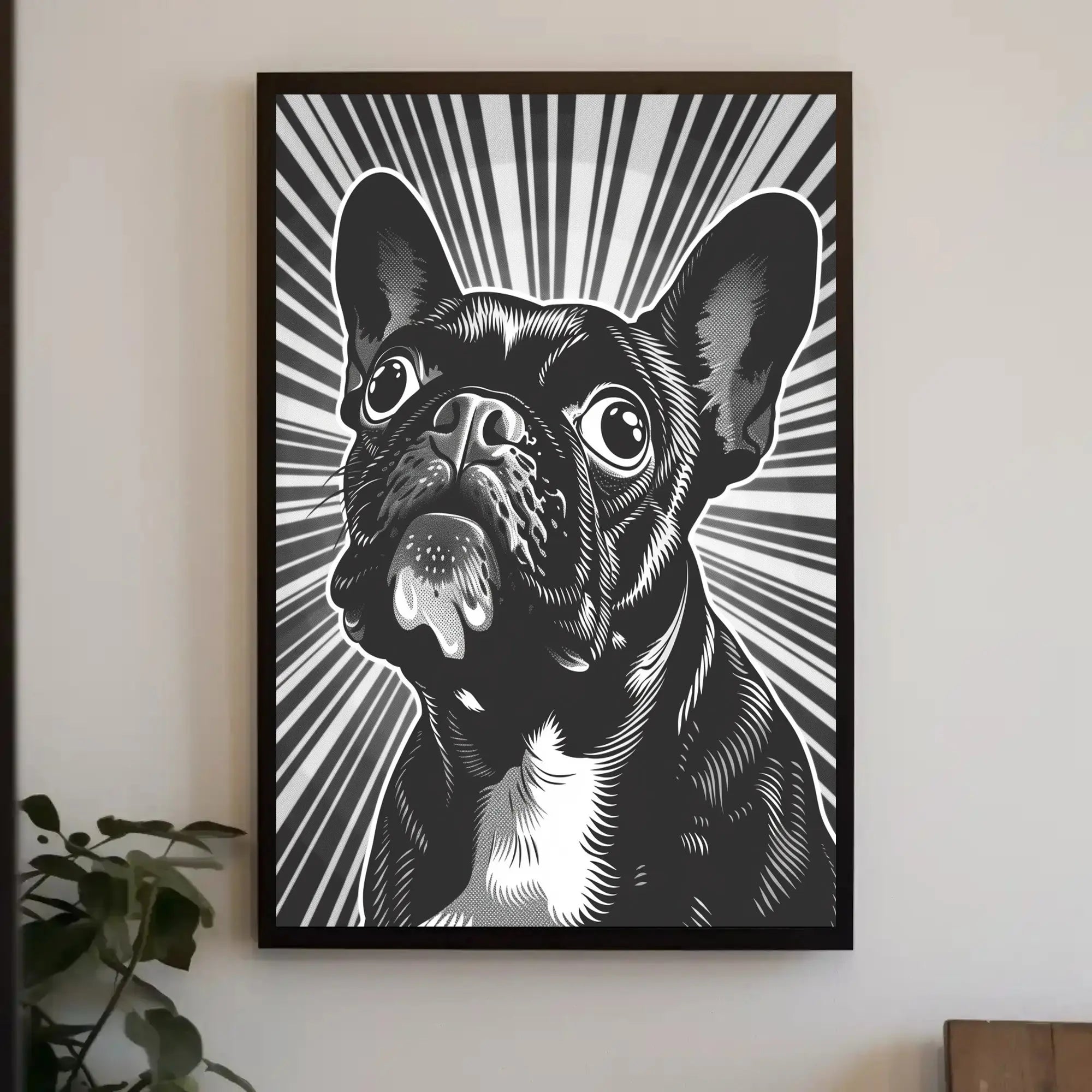 French Bulldog Retro Art Print Dog Breed Poster PosterGoat