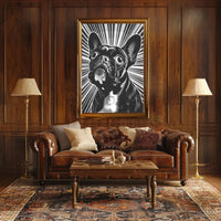 French Bulldog Retro Art Print Dog Breed Poster PosterGoat