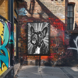 French Bulldog Retro Art Print Dog Breed Poster PosterGoat