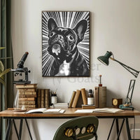 French Bulldog Retro Art Print Dog Breed Poster PosterGoat