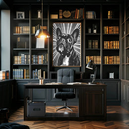 French Bulldog Retro Art Print Dog Breed Poster PosterGoat