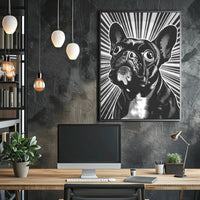 French Bulldog Retro Art Print Dog Breed Poster PosterGoat