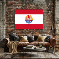 French Polynesia Flag Cultural or Heritage Poster PosterGoat