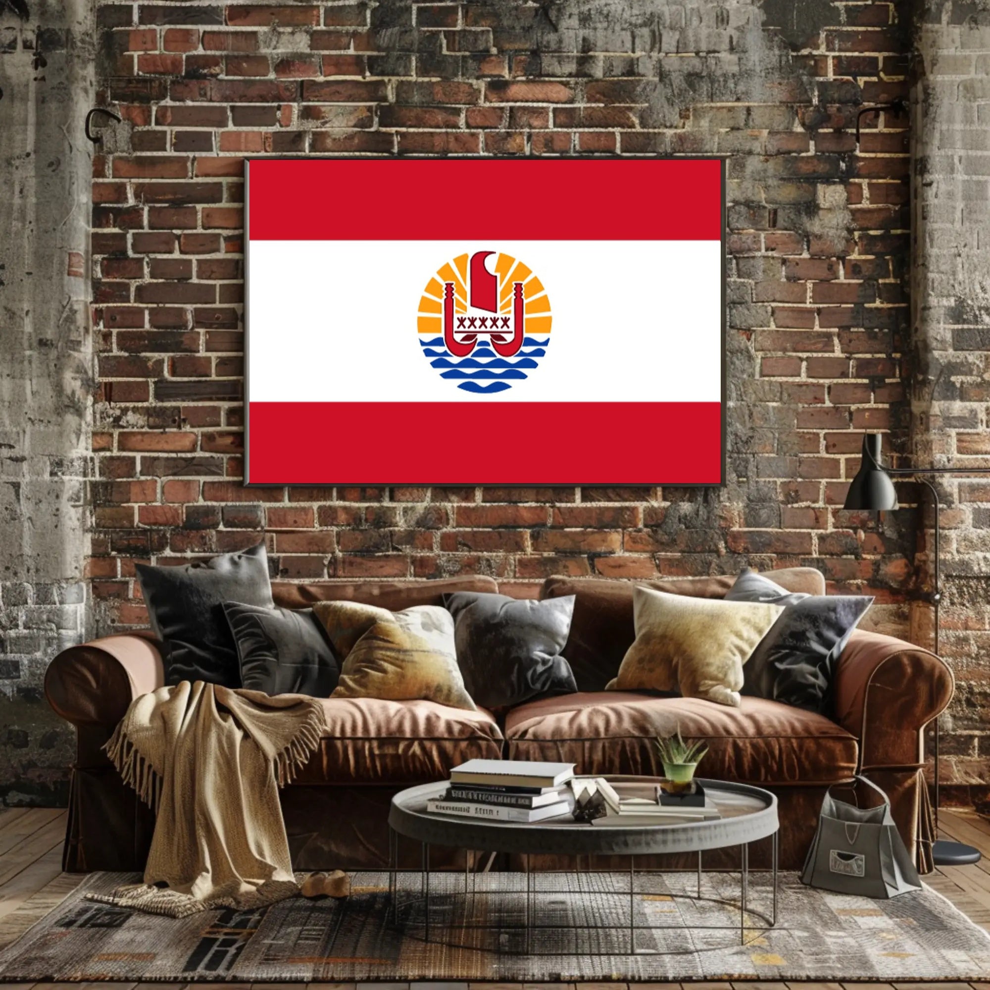 French Polynesia Flag Cultural or Heritage Poster PosterGoat