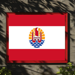 French Polynesia Flag Cultural or Heritage Poster PosterGoat