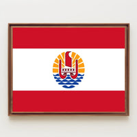 French Polynesia Flag Cultural or Heritage Poster PosterGoat