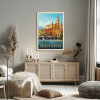 French Riviera Vintage Travel Art Deco Travel Poster PosterGoat