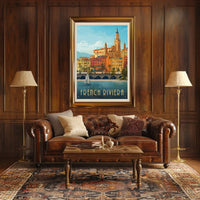 French Riviera Vintage Travel Art Deco Travel Poster PosterGoat