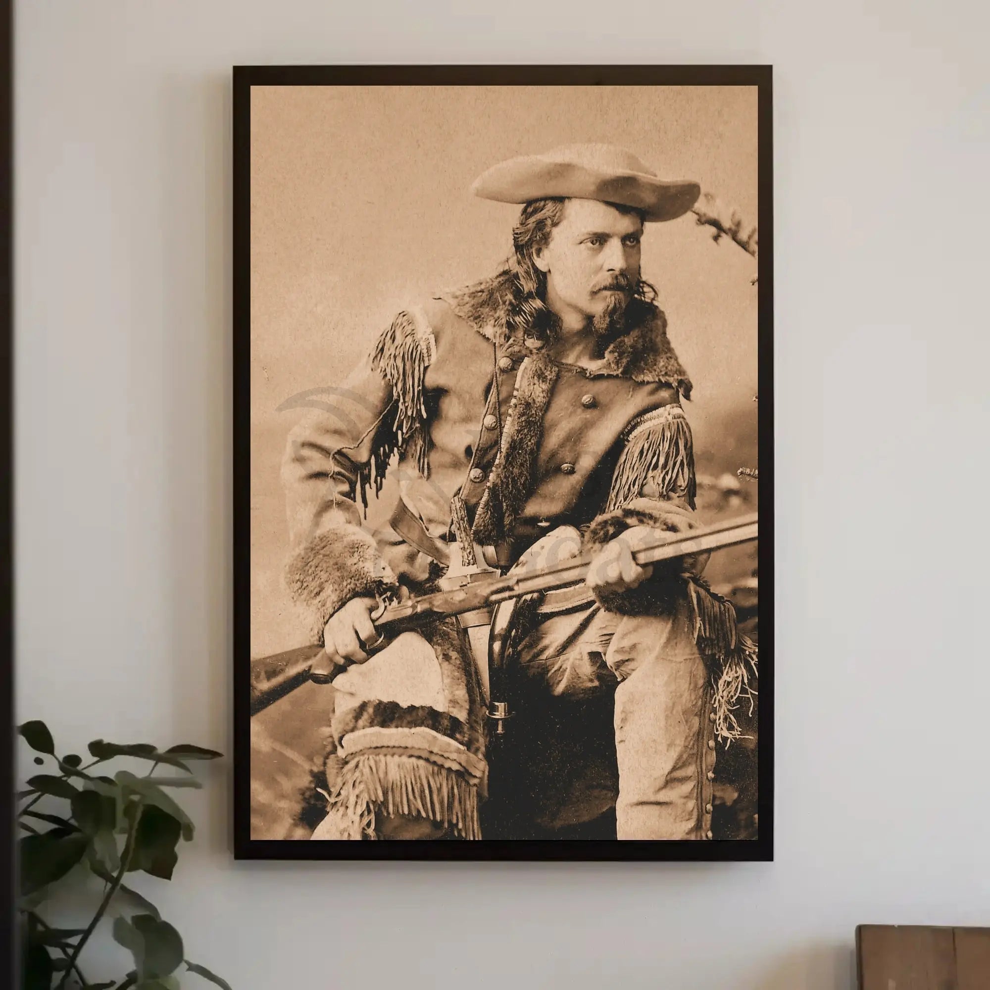 Frontier Explorer Sepia Tone Historical Poster Print PosterGoat