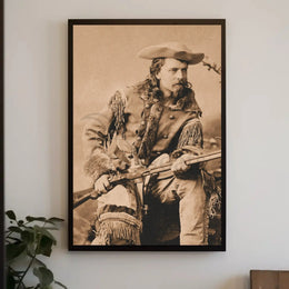 Frontier Explorer Sepia Tone Historical Poster Print PosterGoat