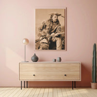 Frontier Explorer Sepia Tone Historical Poster Print PosterGoat