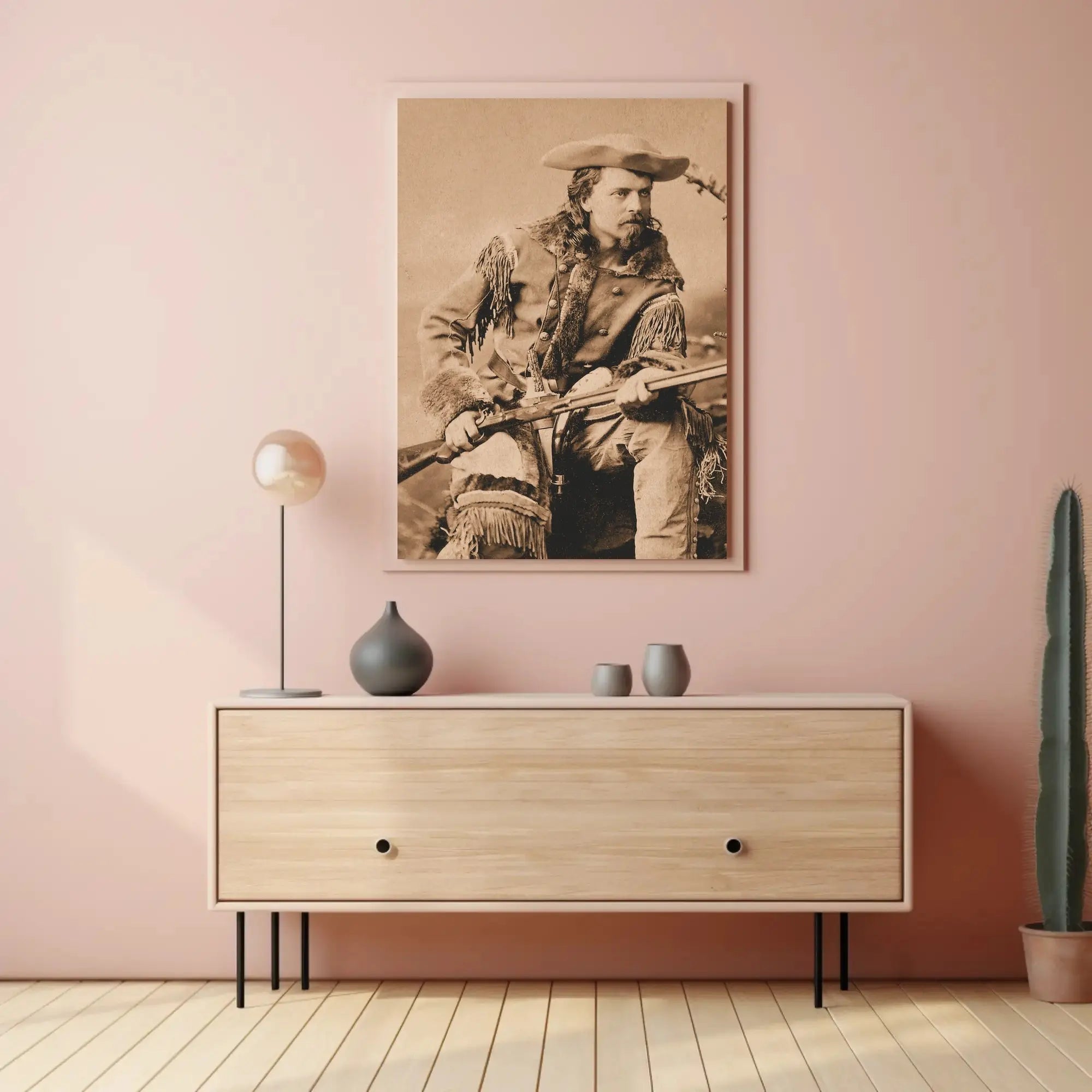 Frontier Explorer Sepia Tone Historical Poster Print PosterGoat
