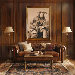 Frontier Explorer Sepia Tone Historical Poster Print PosterGoat