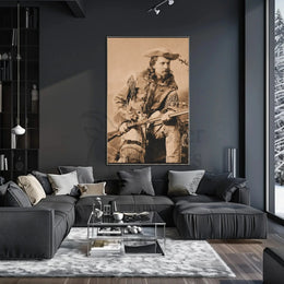 Frontier Explorer Sepia Tone Historical Poster Print PosterGoat