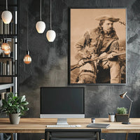Frontier Explorer Sepia Tone Historical Poster Print PosterGoat