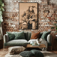 Frontier Explorer Sepia Tone Historical Poster Print PosterGoat