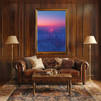 Futuristic Cityscape Twilight Sci-Fi Poster PosterGoat