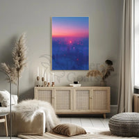 Futuristic Cityscape Twilight Sci-Fi Poster PosterGoat