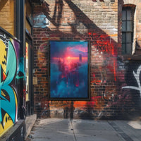 Futuristic Cityscape with Dreamlike Vibes: Futuristic Sci-Fi Poster PosterGoat