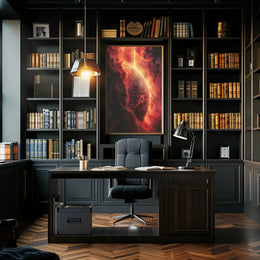 Futuristic Cosmic Planet Art Print Sci-Fi Poster PosterGoat