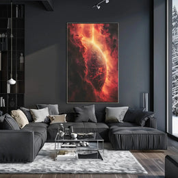 Futuristic Cosmic Planet Art Print Sci-Fi Poster PosterGoat