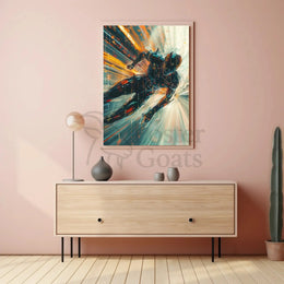 Futuristic Cybernetic Adventure Speed Sci-Fi Poster PosterGoat
