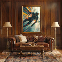 Futuristic Cybernetic Adventure Speed Sci-Fi Poster PosterGoat