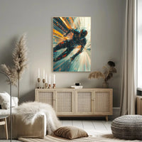 Futuristic Cybernetic Adventure Speed Sci-Fi Poster PosterGoat
