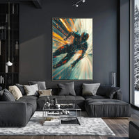 Futuristic Cybernetic Adventure Speed Sci-Fi Poster PosterGoat