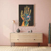 Futuristic Cybernetic Hand Poster: Sci-Fi Innovation Artwork Futuristic Sci-Fi Poster PosterGoat
