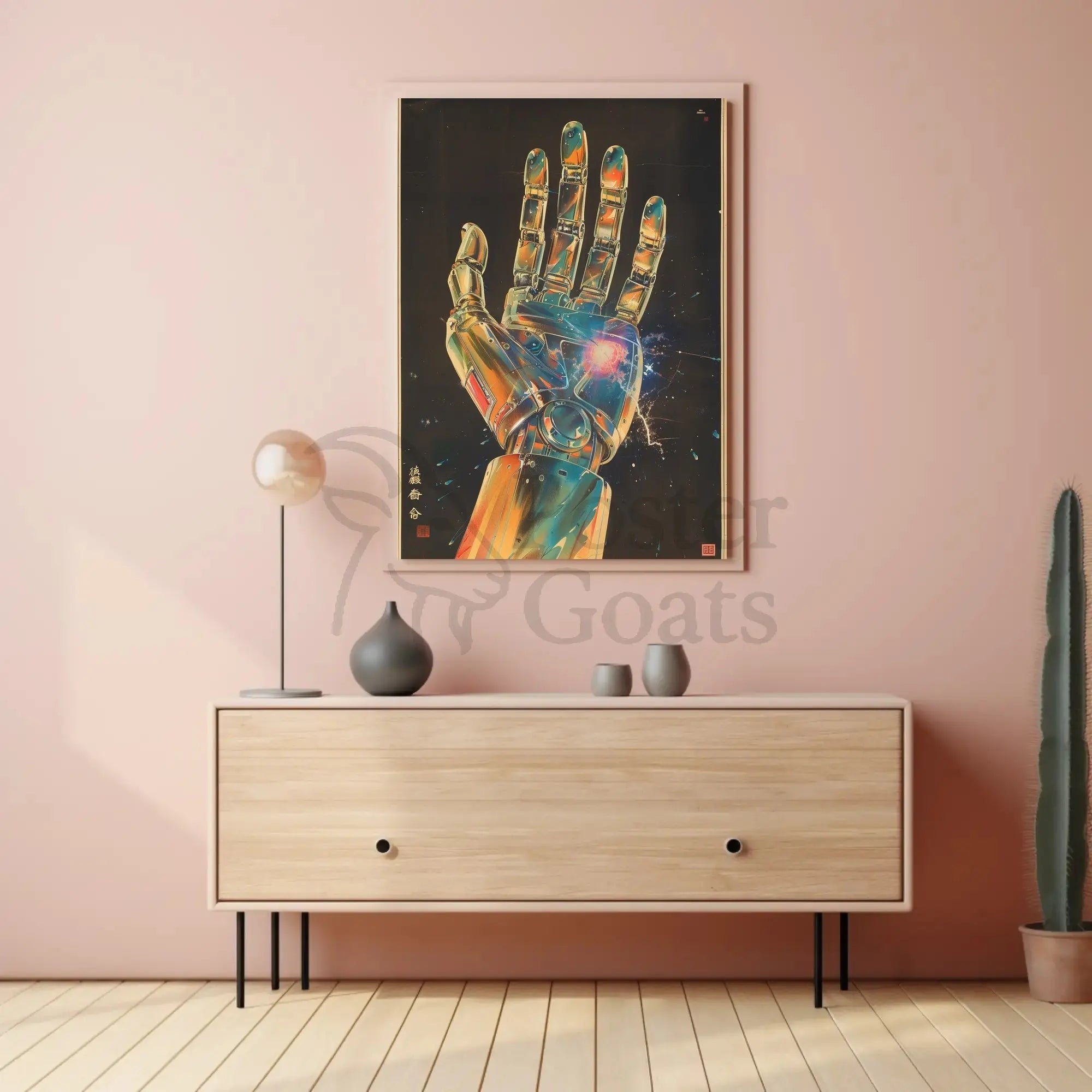 Futuristic Cybernetic Hand Poster: Sci-Fi Innovation Artwork Futuristic Sci-Fi Poster PosterGoat