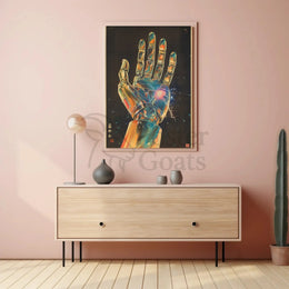 Futuristic Cybernetic Hand Poster: Sci-Fi Innovation Artwork Futuristic Sci-Fi Poster PosterGoat