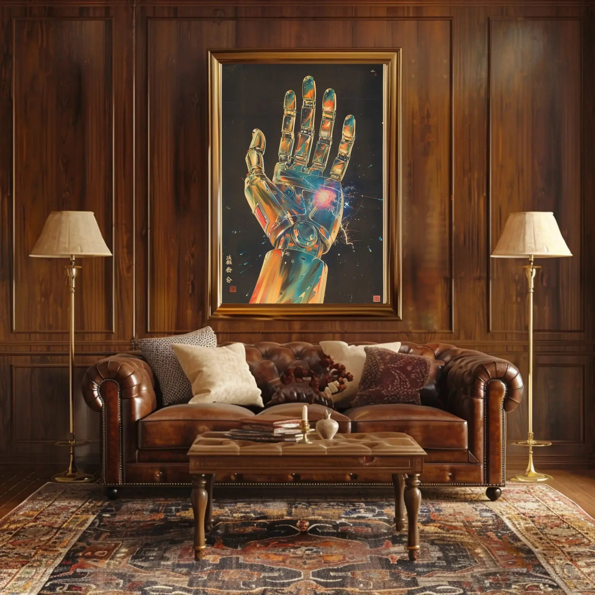 Futuristic Cybernetic Hand Poster: Sci-Fi Innovation Artwork Futuristic Sci-Fi Poster PosterGoat