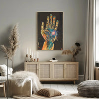 Futuristic Cybernetic Hand Poster: Sci-Fi Innovation Artwork Futuristic Sci-Fi Poster PosterGoat