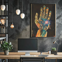 Futuristic Cybernetic Hand Poster: Sci-Fi Innovation Artwork Futuristic Sci-Fi Poster PosterGoat