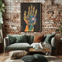 Futuristic Cybernetic Hand Poster: Sci-Fi Innovation Artwork Futuristic Sci-Fi Poster PosterGoat