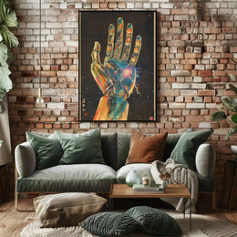Futuristic Cybernetic Hand Poster: Sci-Fi Innovation Artwork Futuristic Sci-Fi Poster PosterGoat
