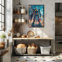 Futuristic Cyberpunk Mecha Robot Poster Sci-Fi Poster PosterGoat