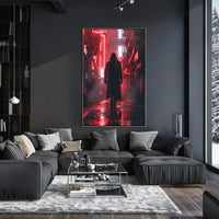 Futuristic Cyberpunk Urban Scene Futuristic Sci-Fi Poster PosterGoat